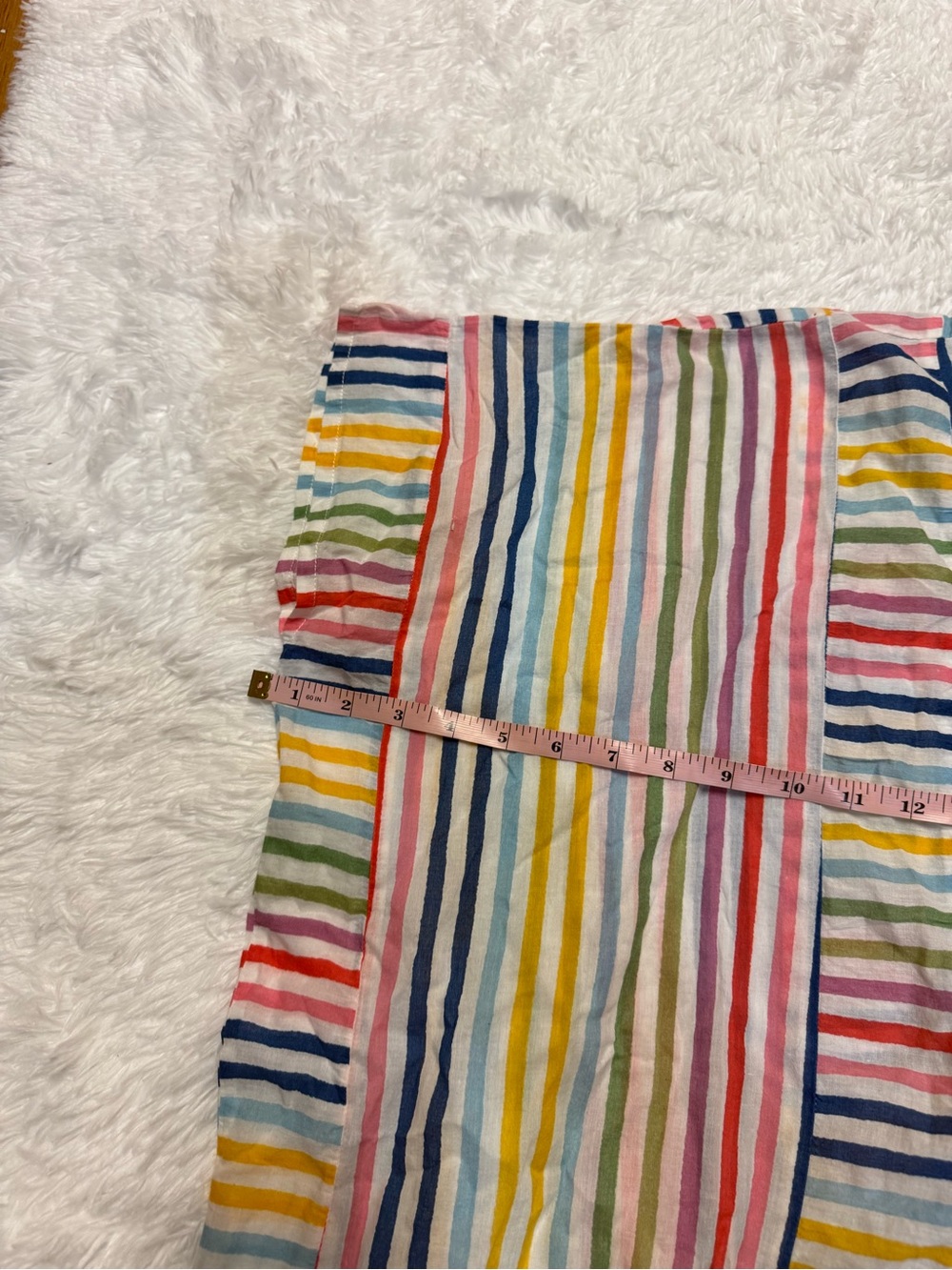 EMERSON FRY Short Caftan Coverup Rainbow Stripe - Picture 12 of 16